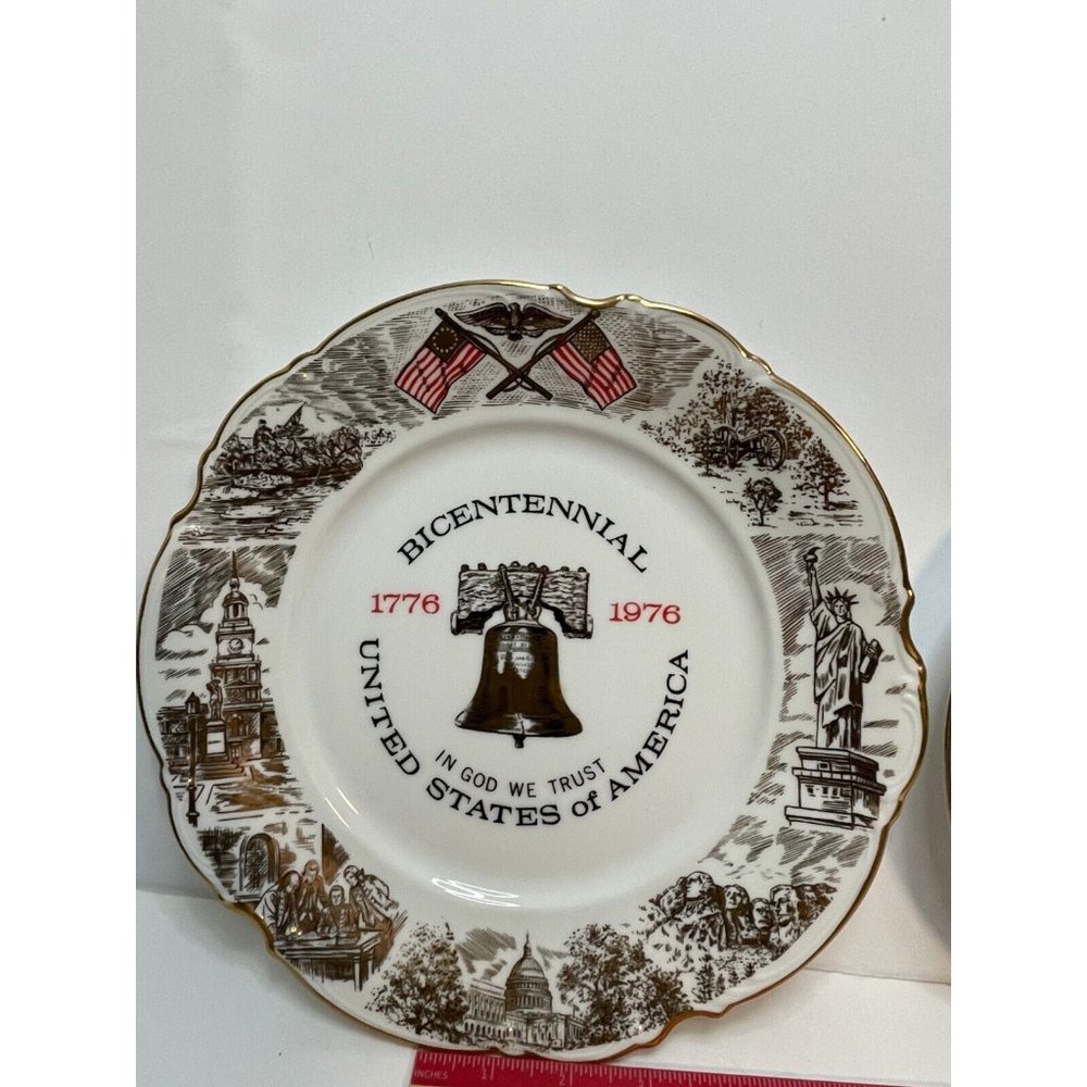 Edgewood Philadelphia Bicentennial Plate Liberty Bell Decorative 1976 - Picture 3 of 16